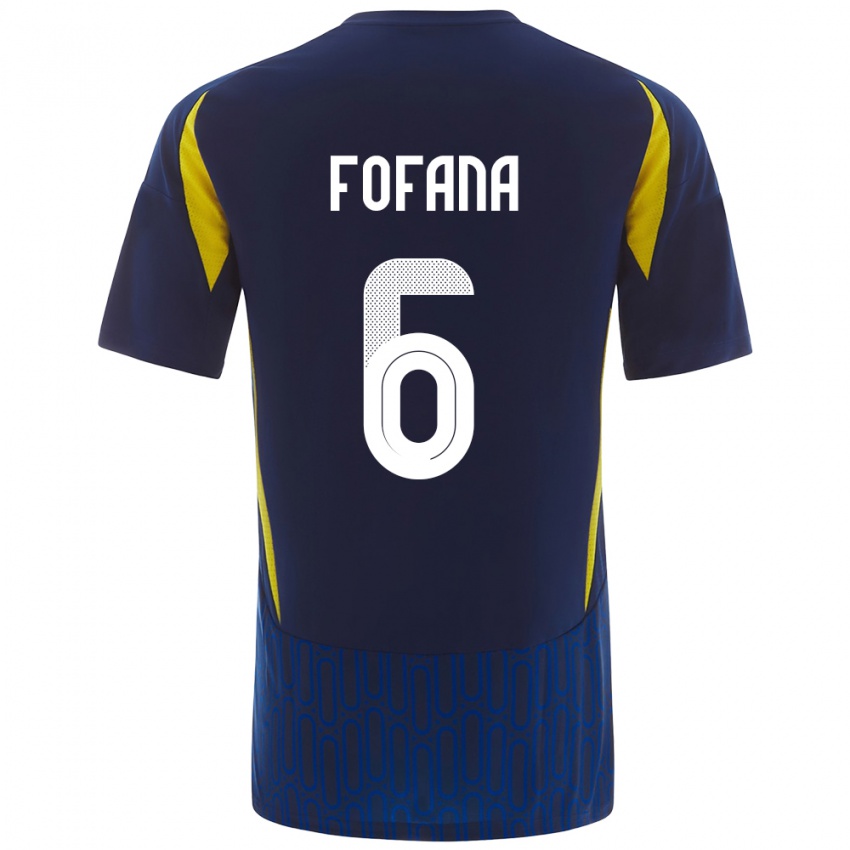 Homem Camisola Seko Fofana #6 Azul Amarelo Alternativa 2024/25 Camisa Brasil