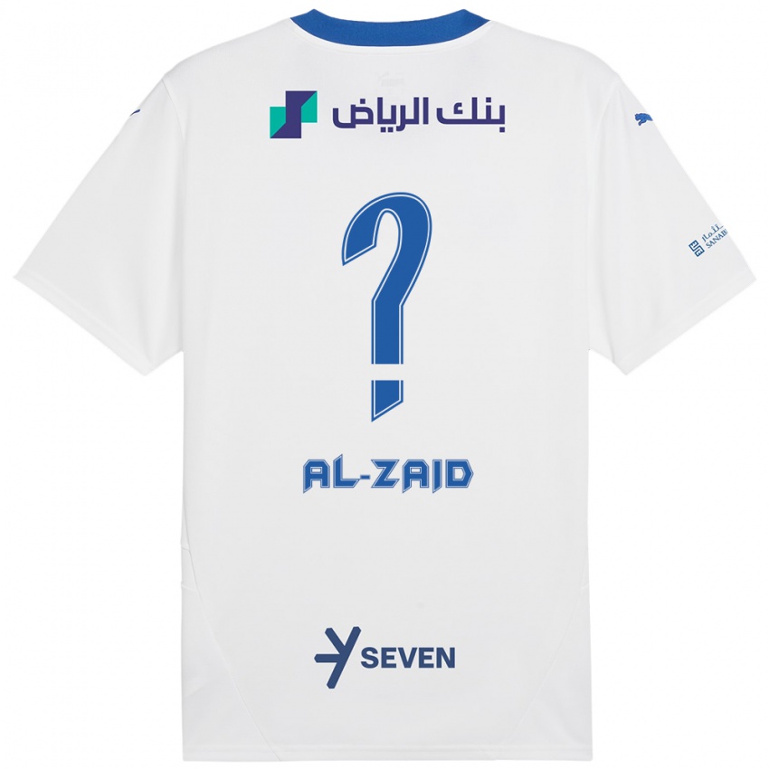 Homem Camisola Suhayb Al-Zaid #0 Azul Branco Alternativa 2024/25 Camisa Brasil