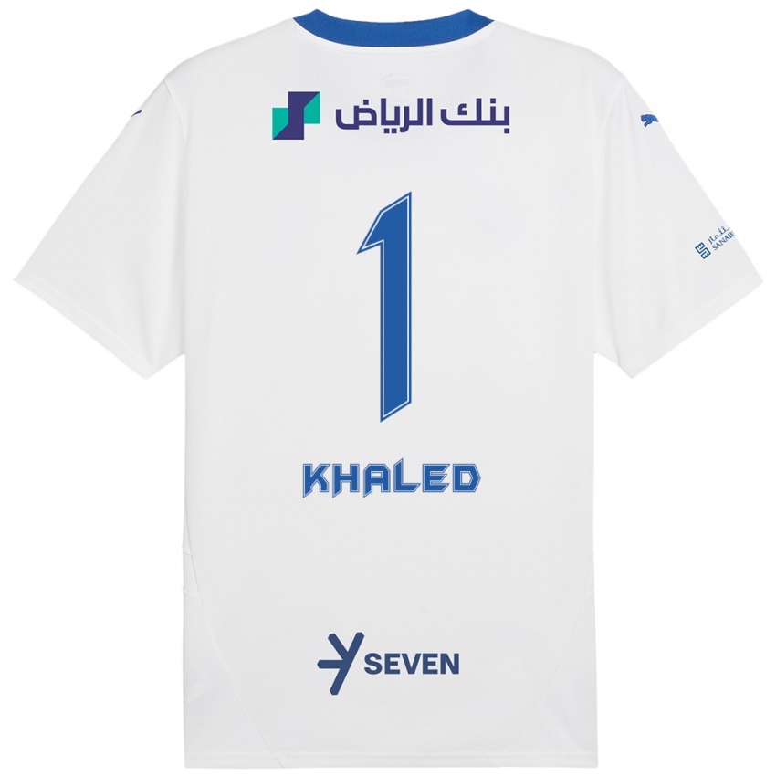 Homem Camisola Nawal Khaled #1 Azul Branco Alternativa 2024/25 Camisa Brasil