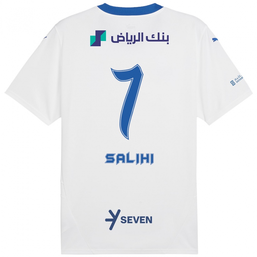 Homem Camisola Shokhan Salihi #7 Azul Branco Alternativa 2024/25 Camisa Brasil