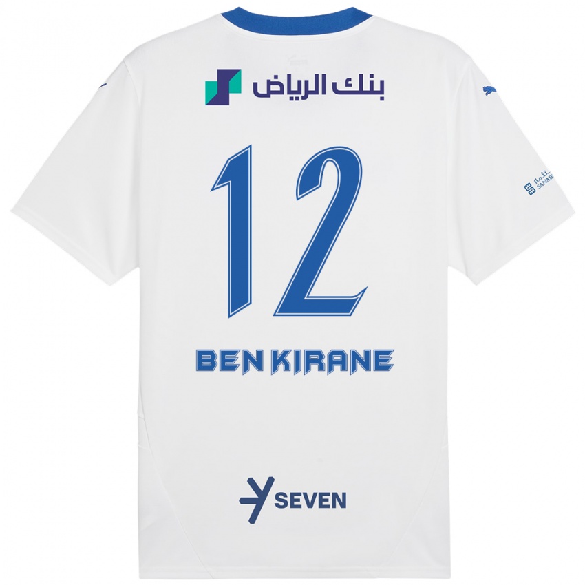 Homem Camisola Mariam Ben Kirane #12 Azul Branco Alternativa 2024/25 Camisa Brasil