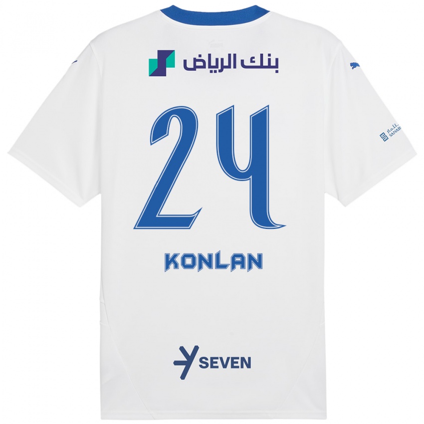 Homem Camisola Cynthia Konlan #24 Azul Branco Alternativa 2024/25 Camisa Brasil