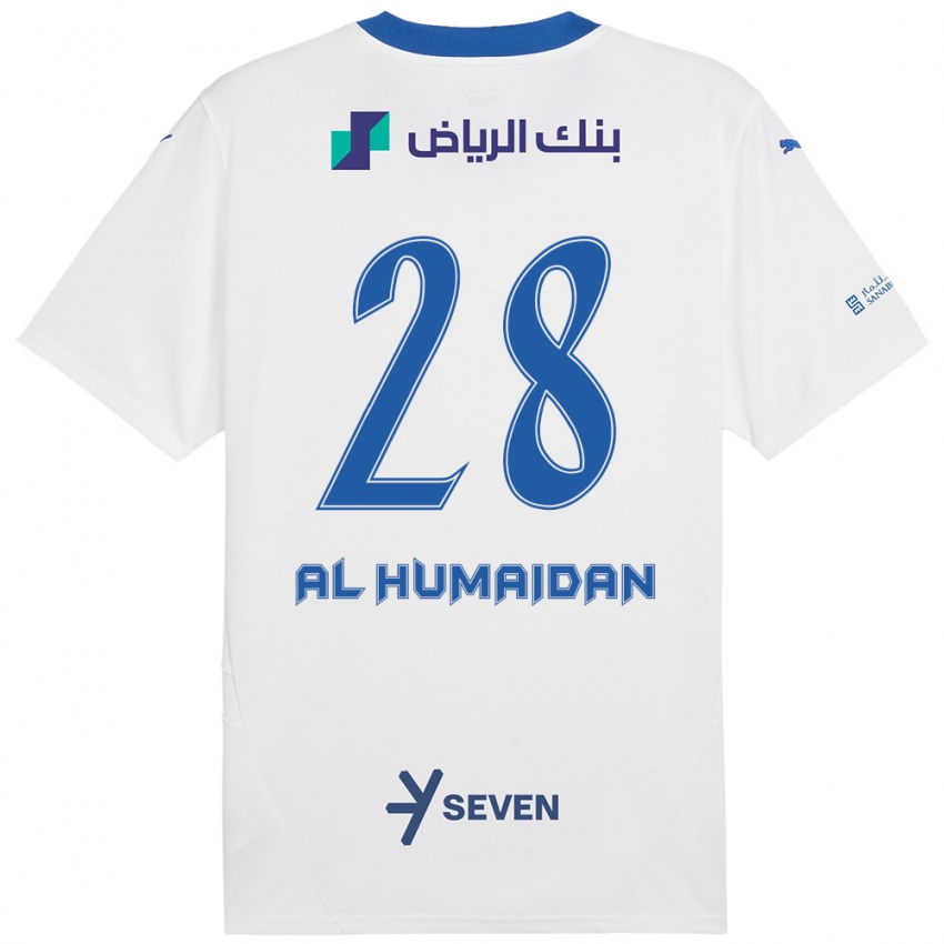 Homem Camisola Fay Al-Humaidan #28 Azul Branco Alternativa 2024/25 Camisa Brasil