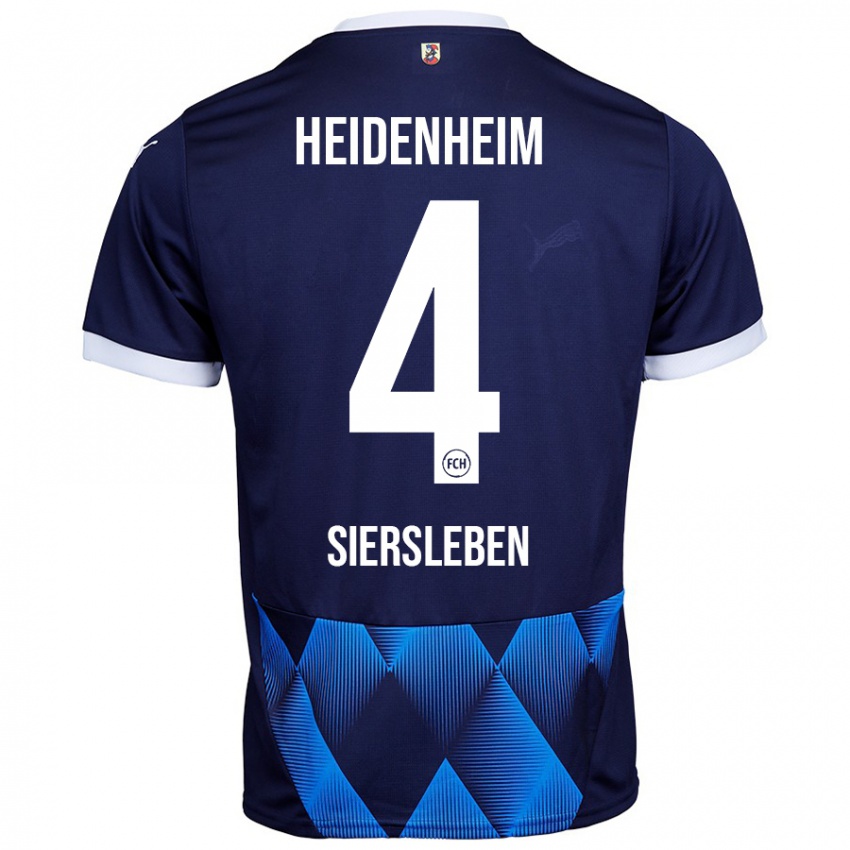 Homem Camisola Tim Siersleben #4 Azul Da Marinha Escura Alternativa 2024/25 Camisa Brasil