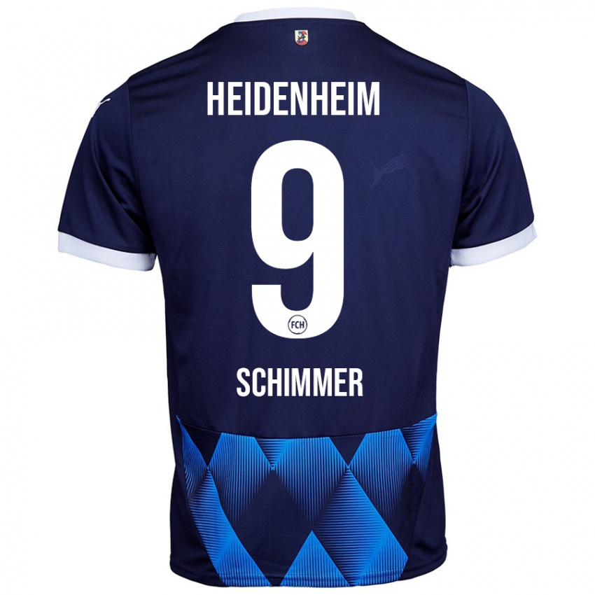 Homem Camisola Stefan Schimmer #9 Azul Da Marinha Escura Alternativa 2024/25 Camisa Brasil