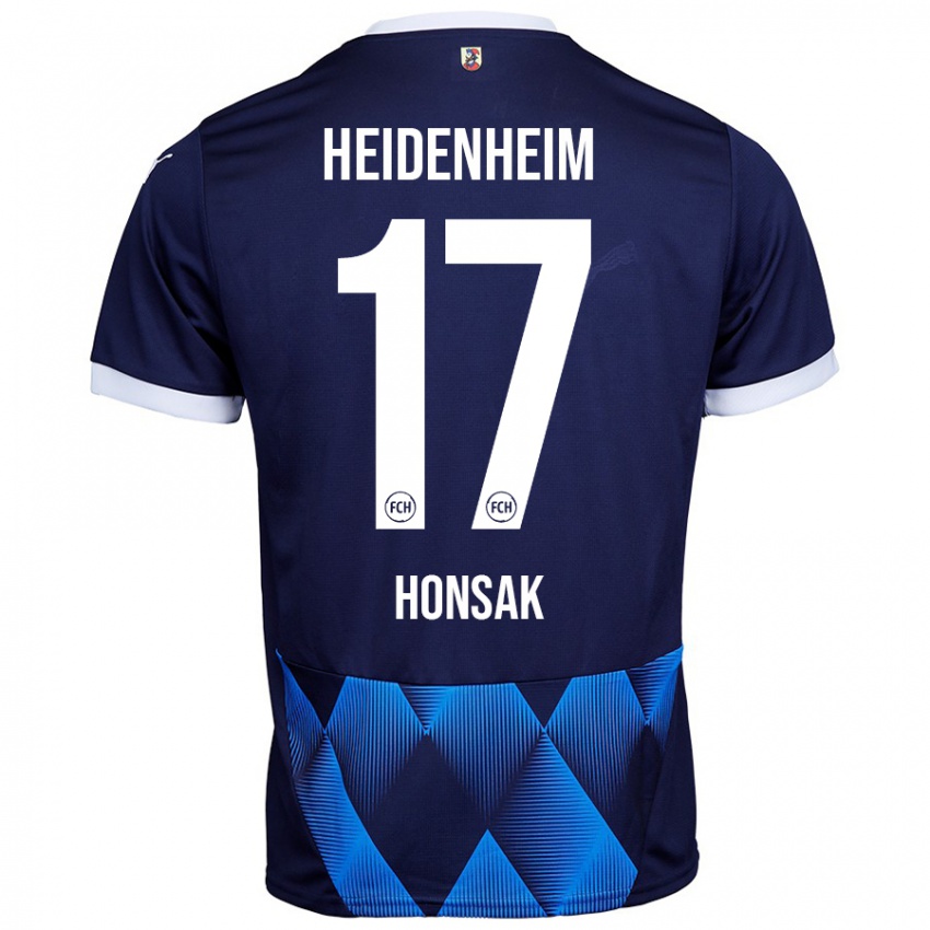 Homem Camisola Mathias Honsak #17 Azul Da Marinha Escura Alternativa 2024/25 Camisa Brasil