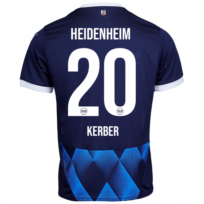 Homem Camisola Luca Kerber #20 Azul Da Marinha Escura Alternativa 2024/25 Camisa Brasil