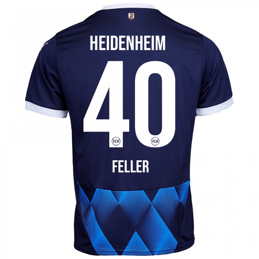 Homem Camisola Frank Feller #40 Azul Da Marinha Escura Alternativa 2024/25 Camisa Brasil