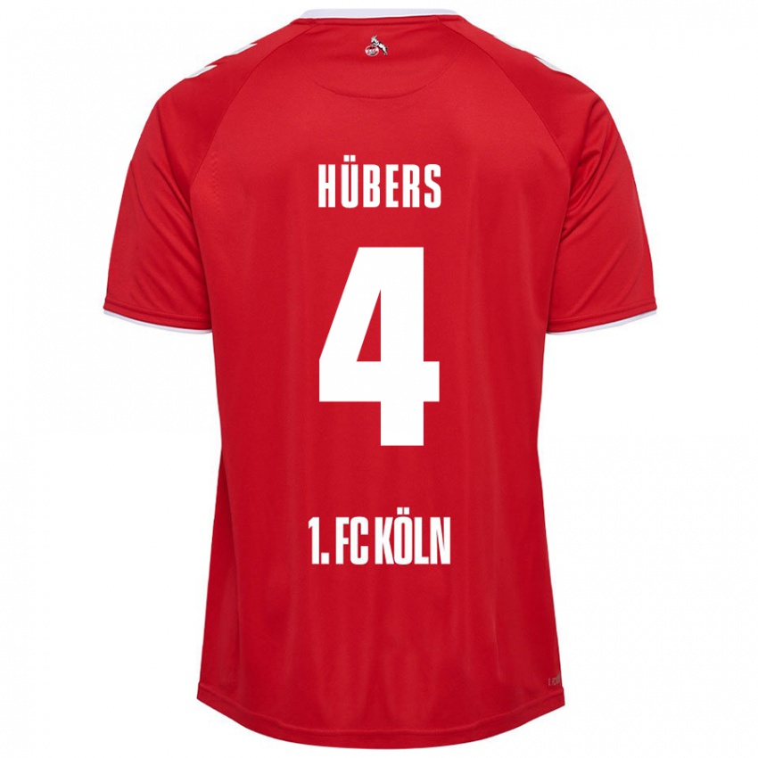 Homem Camisola Timo Hübers #4 Branco Vermelho Alternativa 2024/25 Camisa Brasil