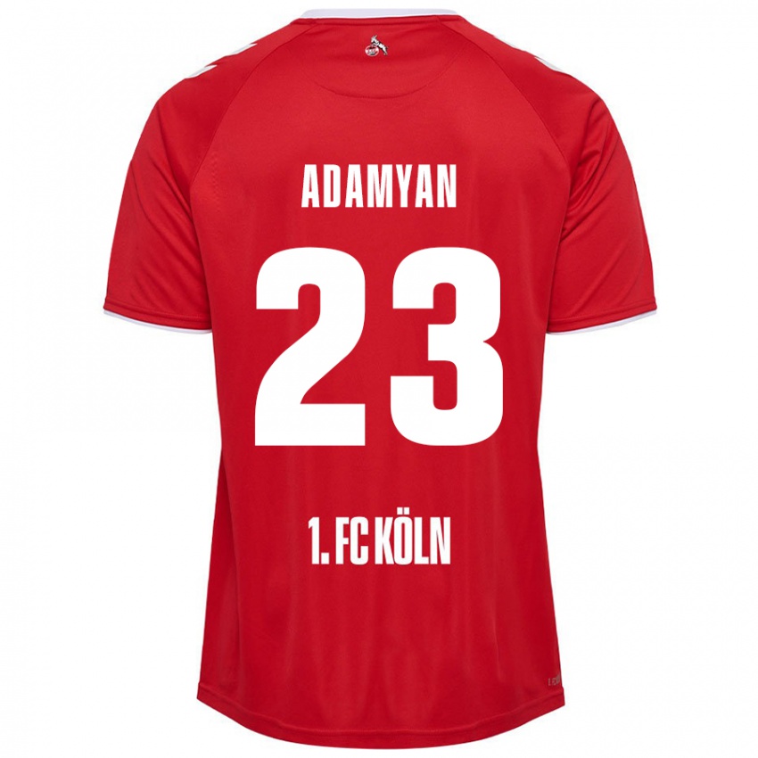 Homem Camisola Sargis Adamyan #23 Branco Vermelho Alternativa 2024/25 Camisa Brasil