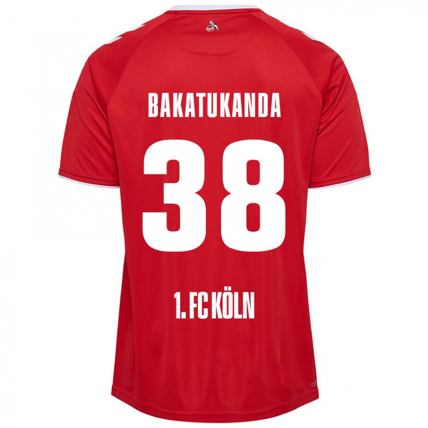 Homem Camisola Elias Bakatukanda #38 Branco Vermelho Alternativa 2024/25 Camisa Brasil