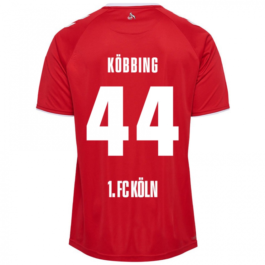 Homem Camisola Matthias Köbbing #44 Branco Vermelho Alternativa 2024/25 Camisa Brasil