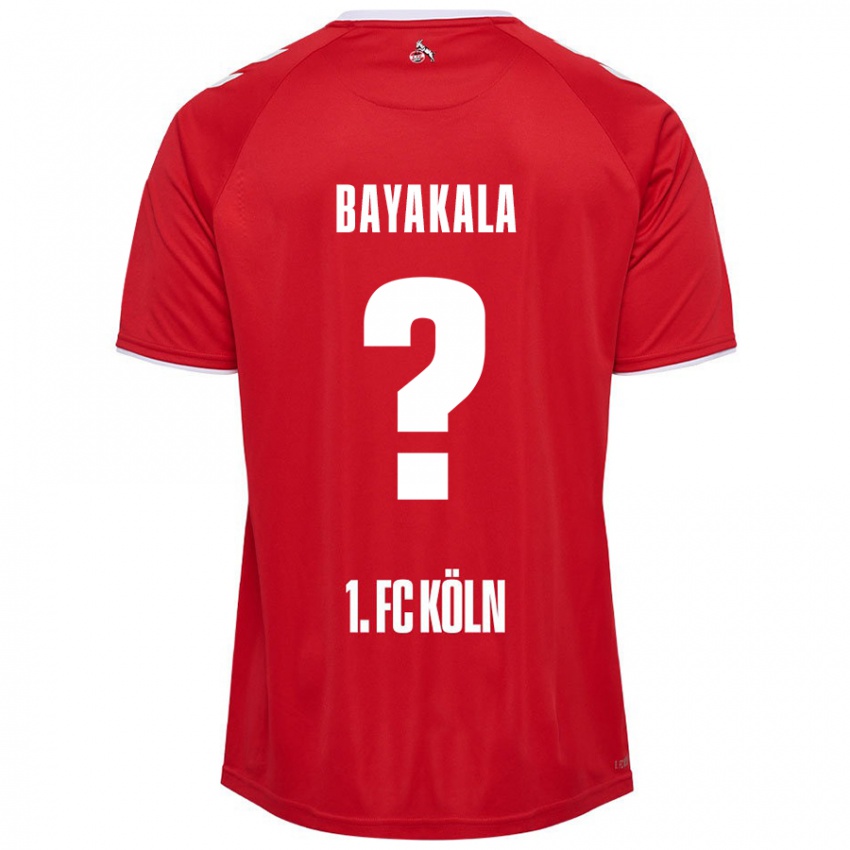 Homem Camisola Aaron Bayakala #0 Branco Vermelho Alternativa 2024/25 Camisa Brasil