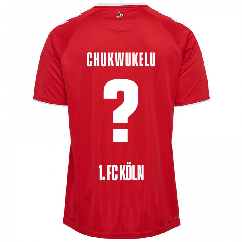 Homem Camisola Chinedu Chukwukelu #0 Branco Vermelho Alternativa 2024/25 Camisa Brasil