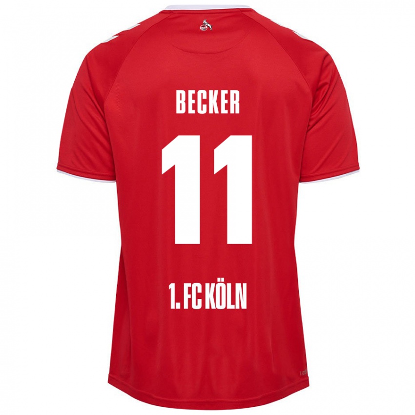 Homem Camisola Marlon Becker #11 Branco Vermelho Alternativa 2024/25 Camisa Brasil