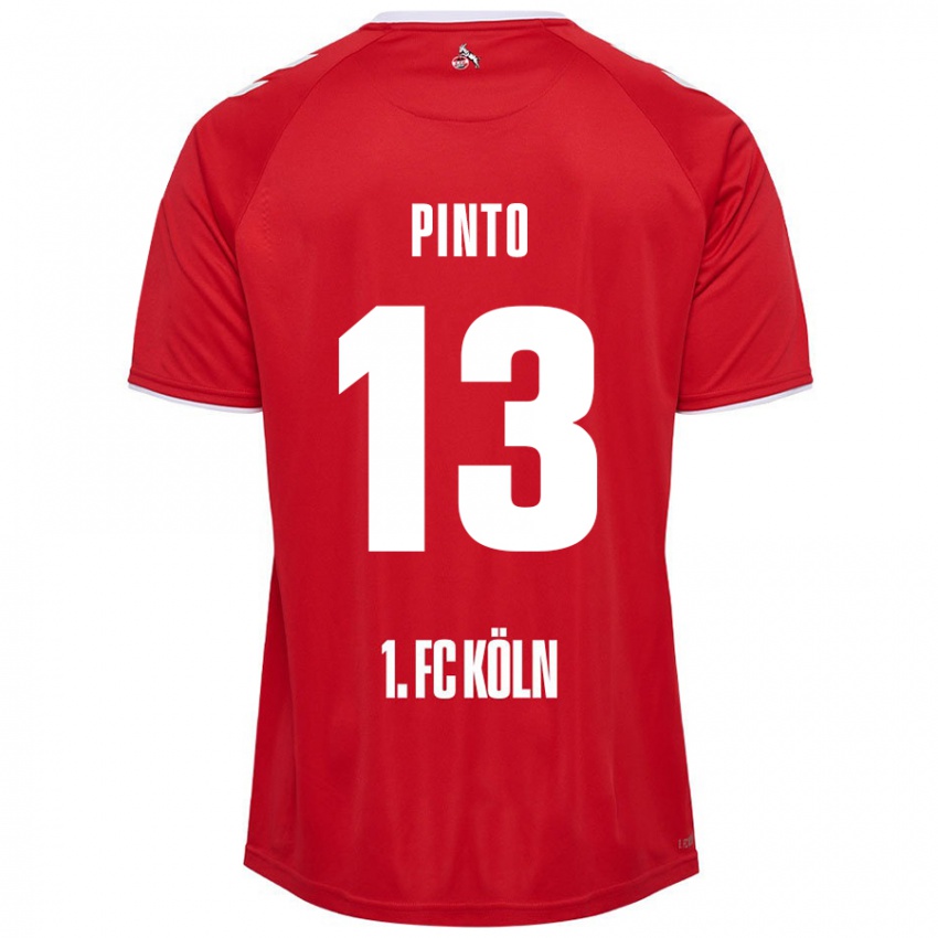 Homem Camisola João Pinto #13 Branco Vermelho Alternativa 2024/25 Camisa Brasil