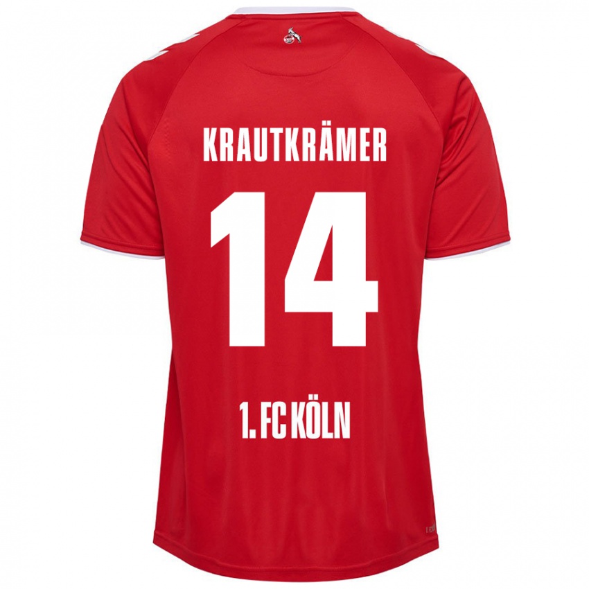 Homem Camisola Jakob Krautkrämer #14 Branco Vermelho Alternativa 2024/25 Camisa Brasil