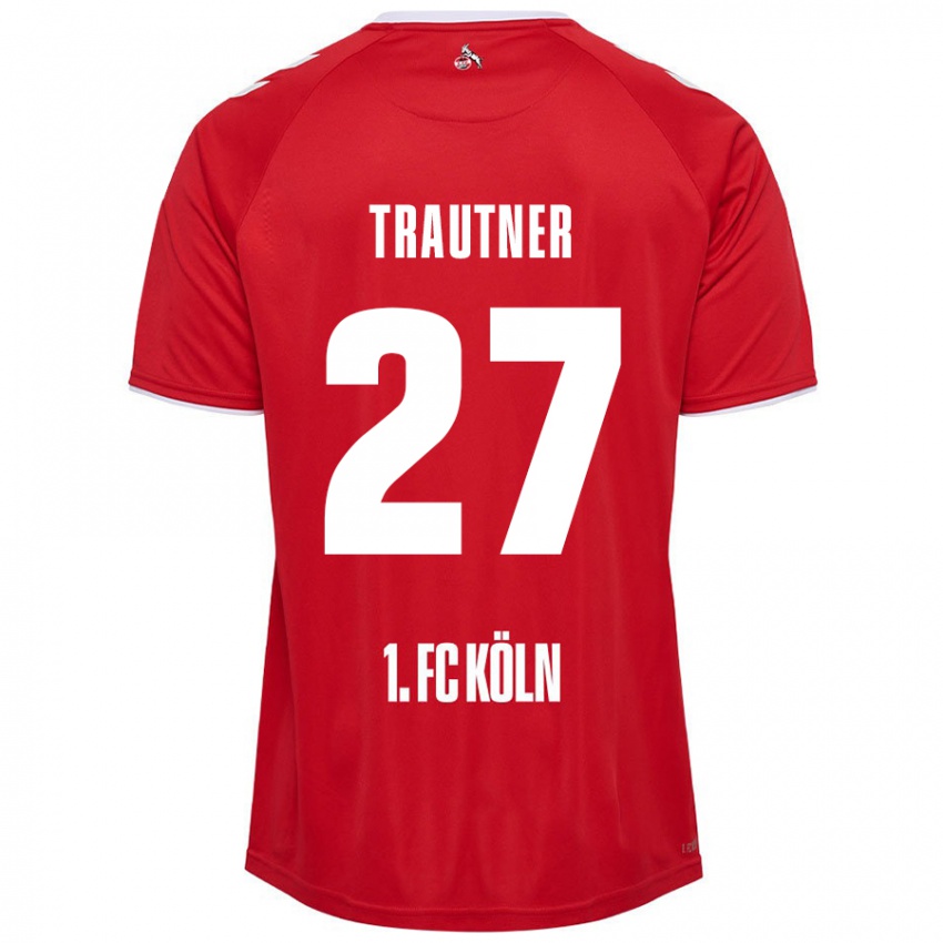 Homem Camisola Tobias Trautner #27 Branco Vermelho Alternativa 2024/25 Camisa Brasil