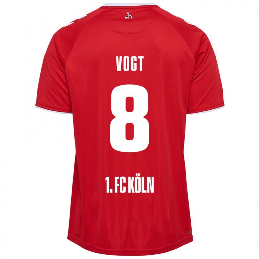 Homem Camisola Laura Vogt #8 Branco Vermelho Alternativa 2024/25 Camisa Brasil