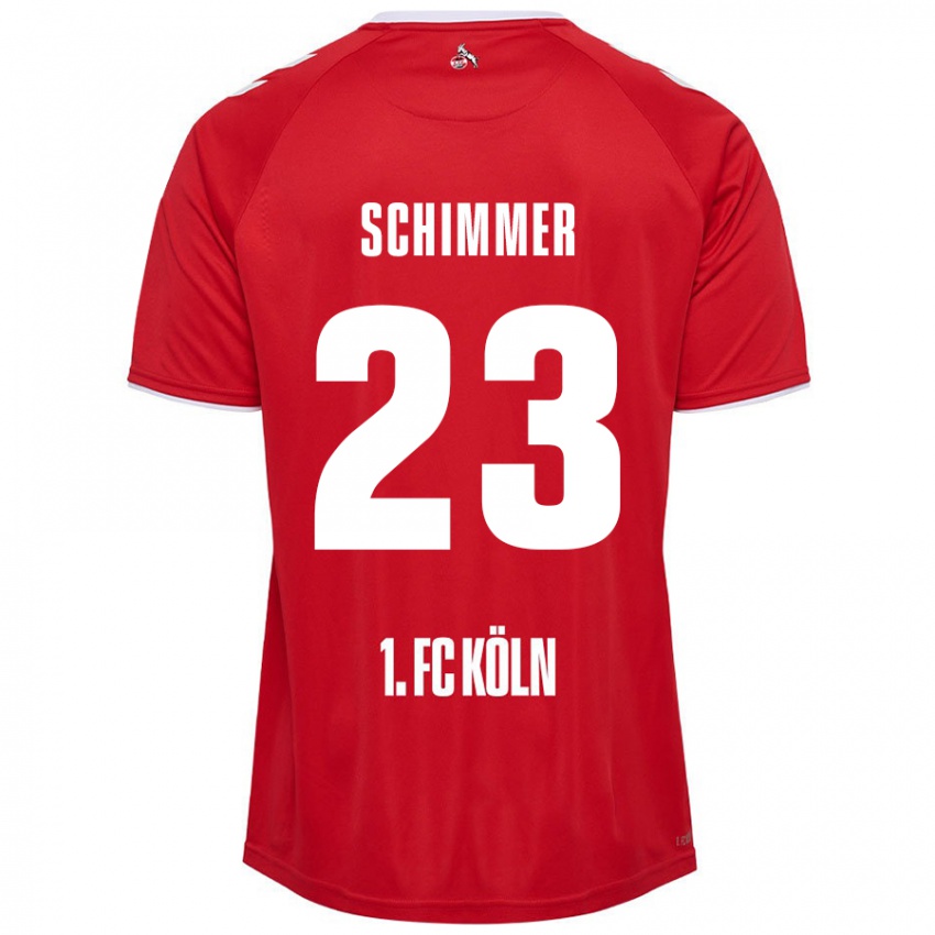 Homem Camisola Marleen Schimmer #23 Branco Vermelho Alternativa 2024/25 Camisa Brasil