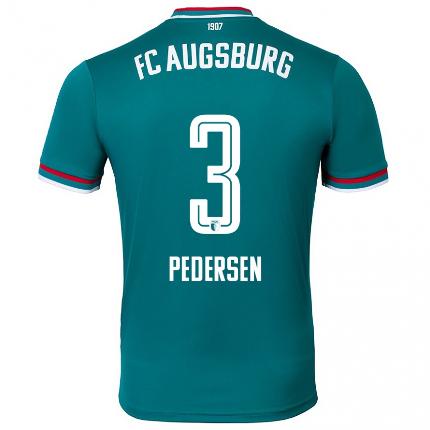 Homem Camisola Mads Pedersen #3 Verde Escuro Alternativa 2024/25 Camisa Brasil