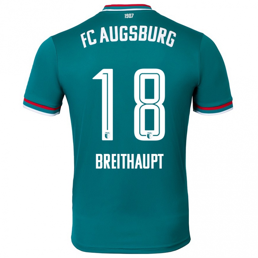 Homem Camisola Tim Breithaupt #18 Verde Escuro Alternativa 2024/25 Camisa Brasil