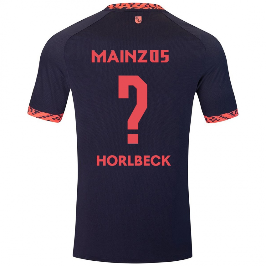 Homem Camisola Dominik Horlbeck #0 Azul Coral Vermelho Alternativa 2024/25 Camisa Brasil