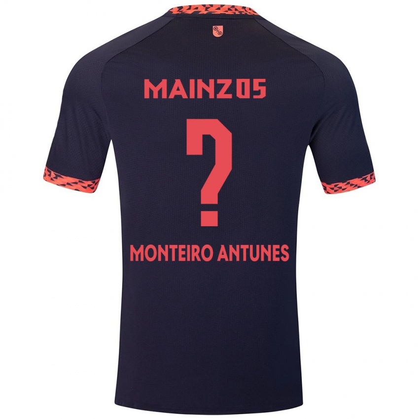 Homem Camisola Rafael Monteiro Antunes #0 Azul Coral Vermelho Alternativa 2024/25 Camisa Brasil