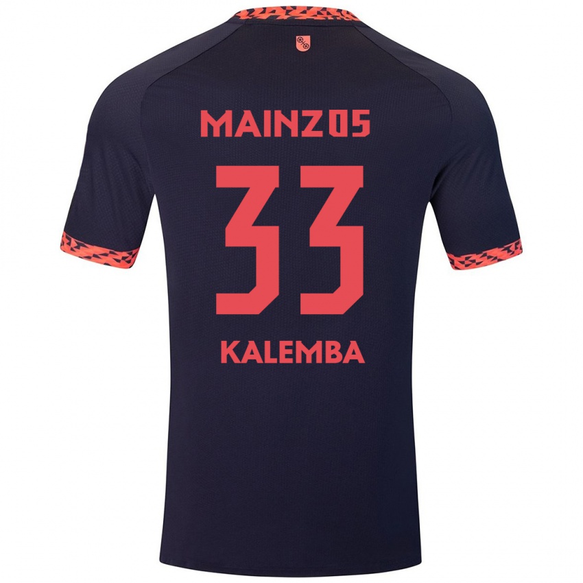 Homem Camisola Marcel Kalemba #33 Azul Coral Vermelho Alternativa 2024/25 Camisa Brasil