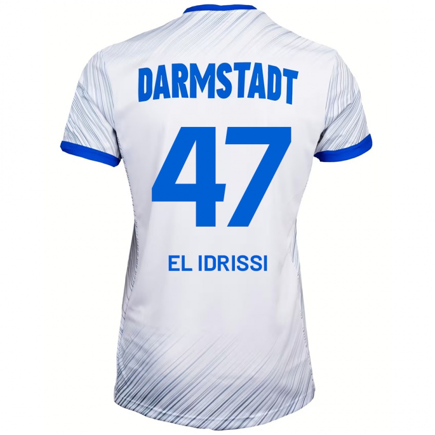 Homem Camisola Othmane El Idrissi #47 Azul Branco Alternativa 2024/25 Camisa Brasil