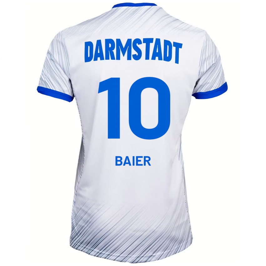 Homem Camisola Nico Baier #10 Azul Branco Alternativa 2024/25 Camisa Brasil