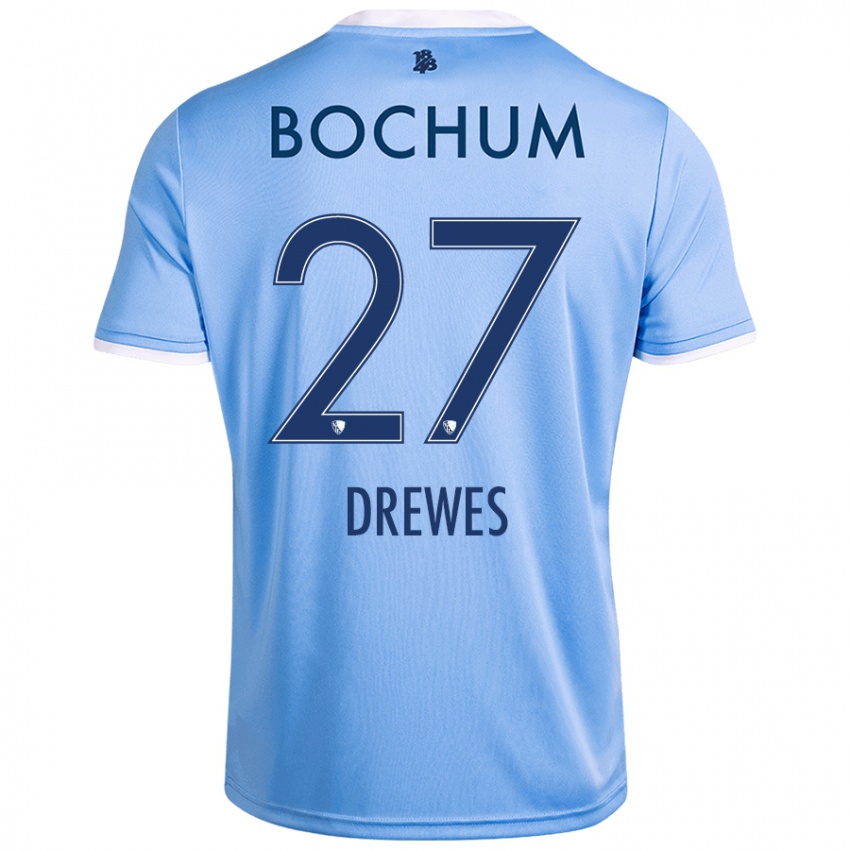 Homem Camisola Patrick Drewes #27 Celeiro Azul Alternativa 2024/25 Camisa Brasil