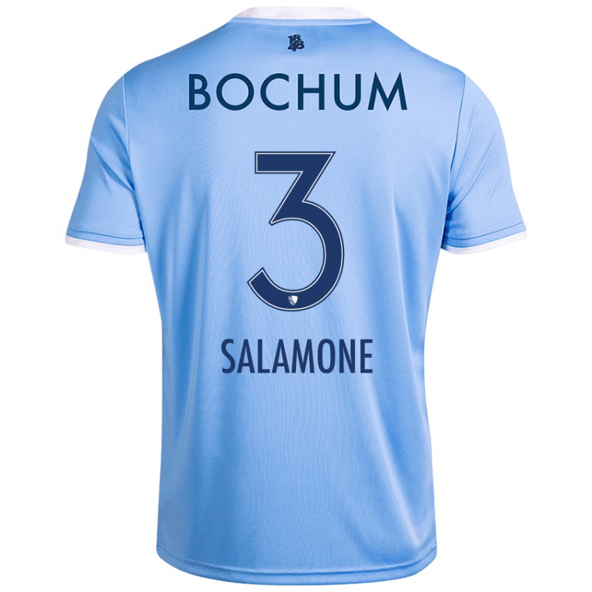 Homem Camisola Elia-Giona Salamone #3 Celeiro Azul Alternativa 2024/25 Camisa Brasil