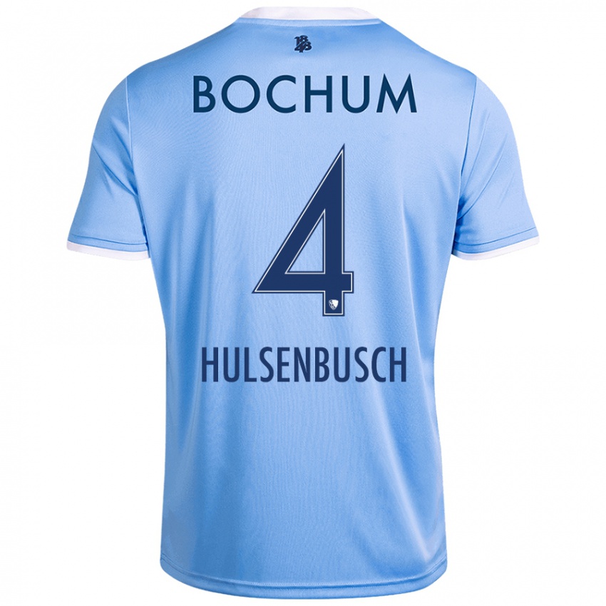 Homem Camisola Daniel Hülsenbusch #4 Celeiro Azul Alternativa 2024/25 Camisa Brasil