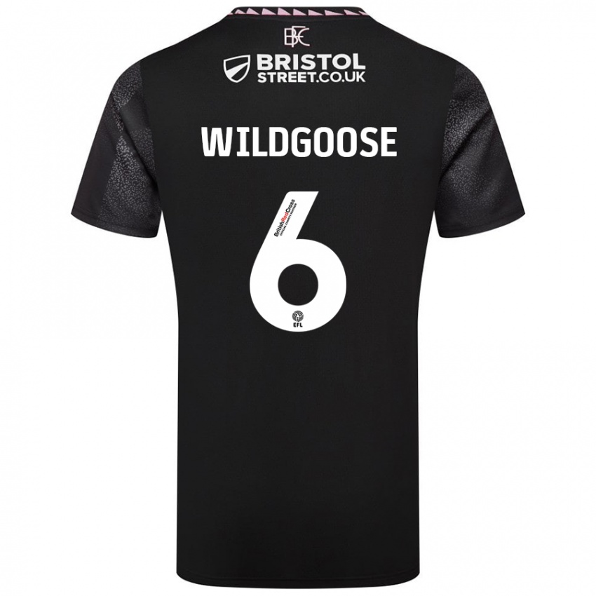 Homem Camisola Mikayla Wildgoose #6 Preto Alternativa 2024/25 Camisa Brasil