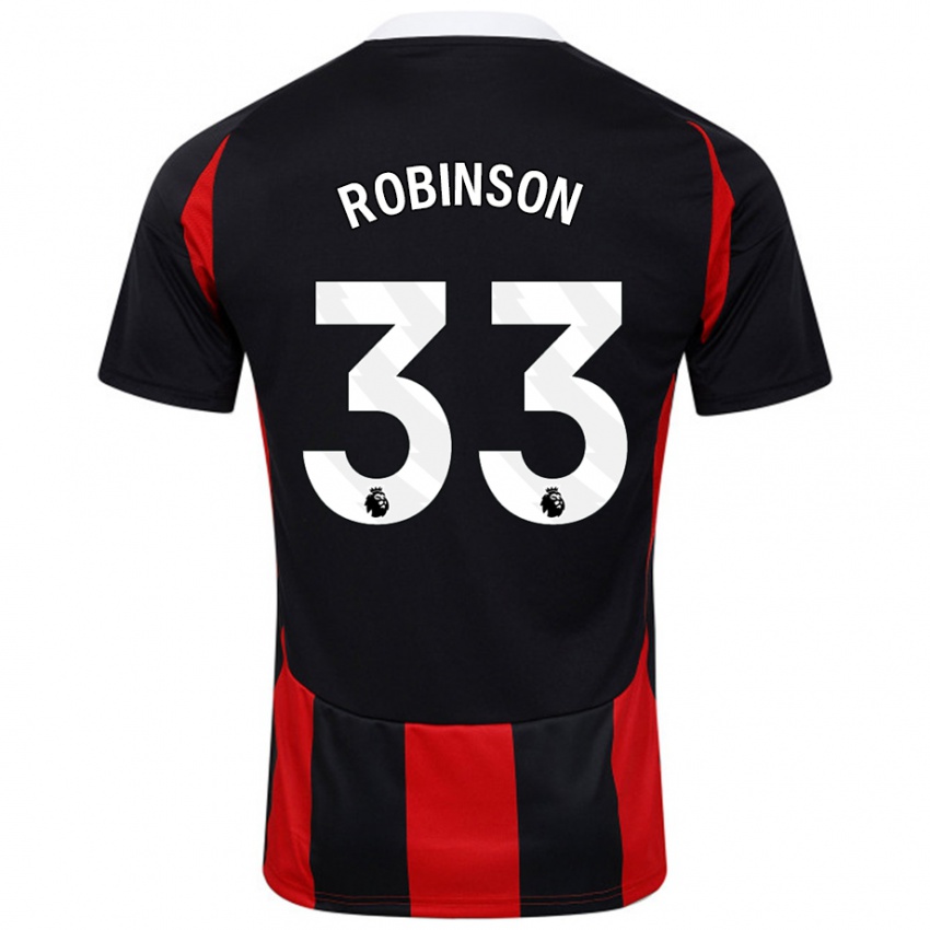 Homem Camisola Antonee Robinson #33 Vermelho Preto Alternativa 2024/25 Camisa Brasil