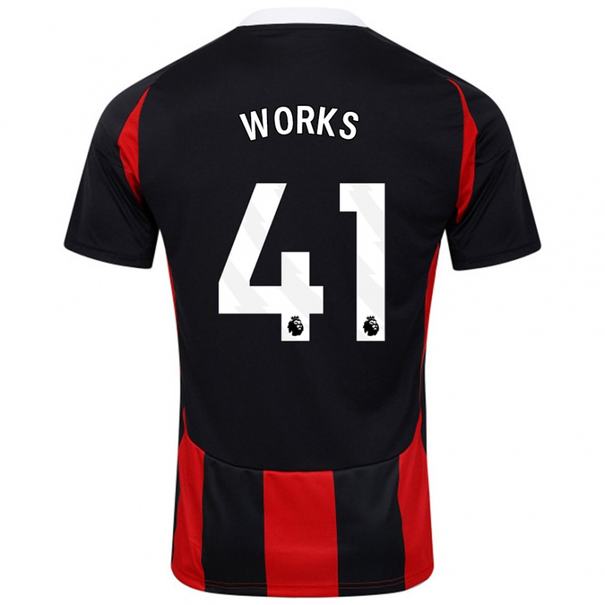 Homem Camisola Terrell Works #41 Vermelho Preto Alternativa 2024/25 Camisa Brasil