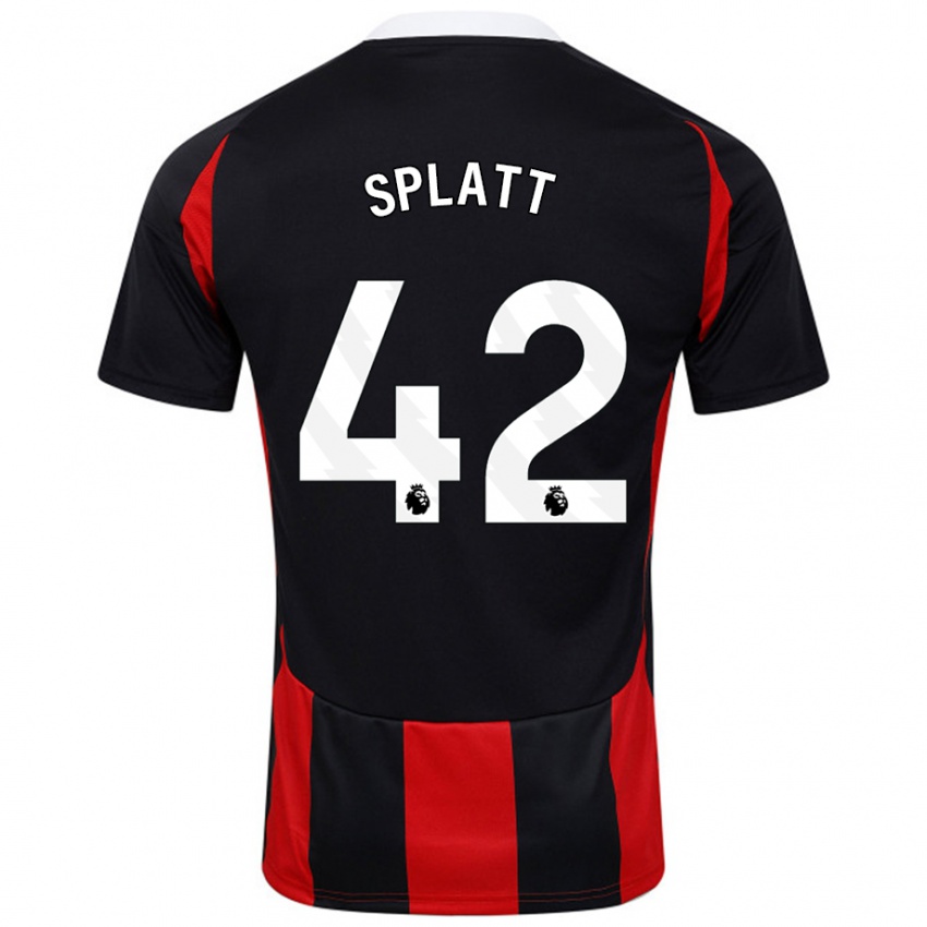 Homem Camisola Delano Splatt #42 Vermelho Preto Alternativa 2024/25 Camisa Brasil