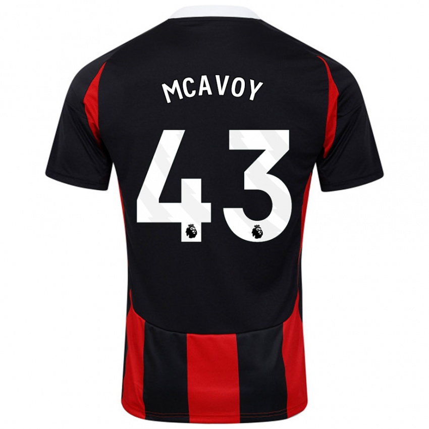 Homem Camisola Connor Mcavoy #43 Vermelho Preto Alternativa 2024/25 Camisa Brasil