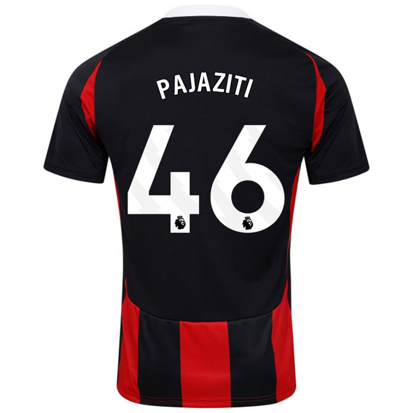 Homem Camisola Adrion Pajaziti #46 Vermelho Preto Alternativa 2024/25 Camisa Brasil