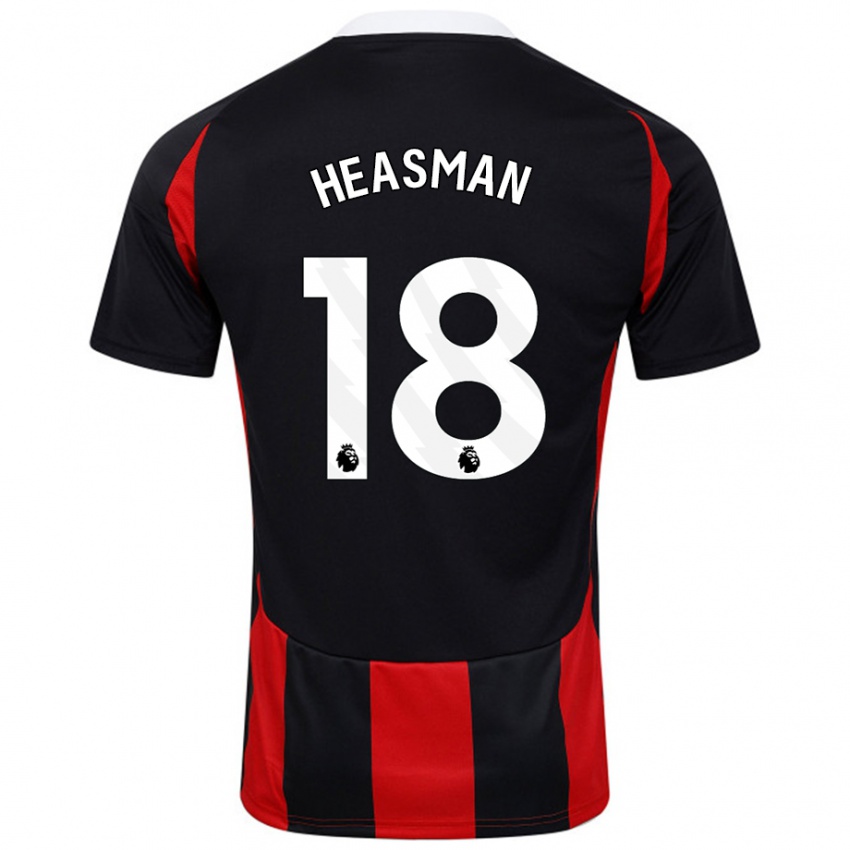 Homem Camisola Georgia Heasman #18 Vermelho Preto Alternativa 2024/25 Camisa Brasil