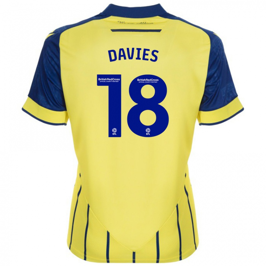 Mulher Camisola Jessica Davies #18 Azul Amarelo Alternativa 2024/25 Camisa Brasil