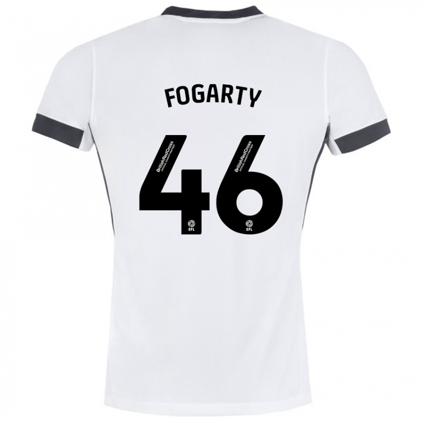 Mulher Camisola Tom Fogarty #46 Preto Branco Alternativa 2024/25 Camisa Brasil