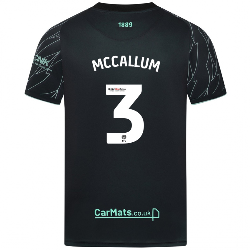 Mulher Camisola Sam Mccallum #3 Verde Preto Alternativa 2024/25 Camisa Brasil