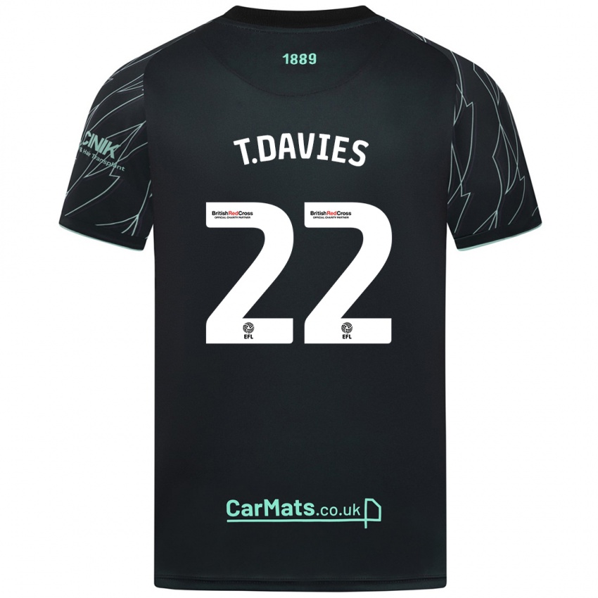 Mulher Camisola Tom Davies #22 Verde Preto Alternativa 2024/25 Camisa Brasil