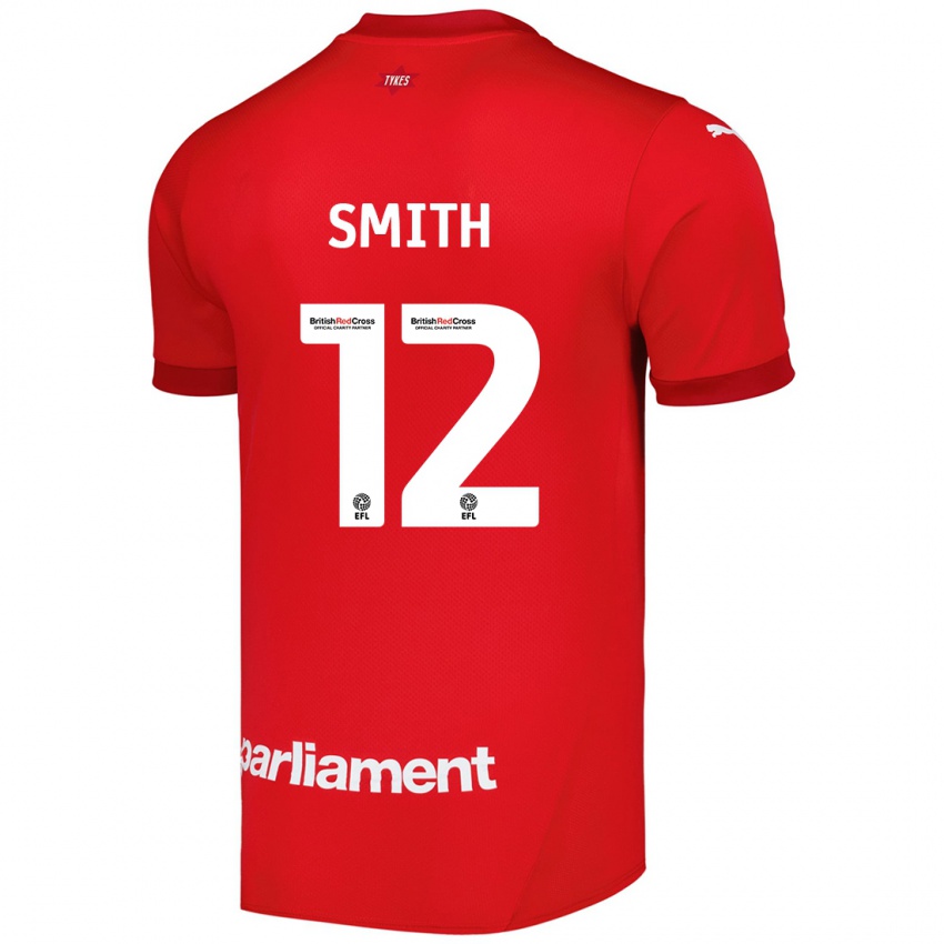 Criança Camisola Jackson Smith #12 Vermelho Principal 2024/25 Camisa Brasil