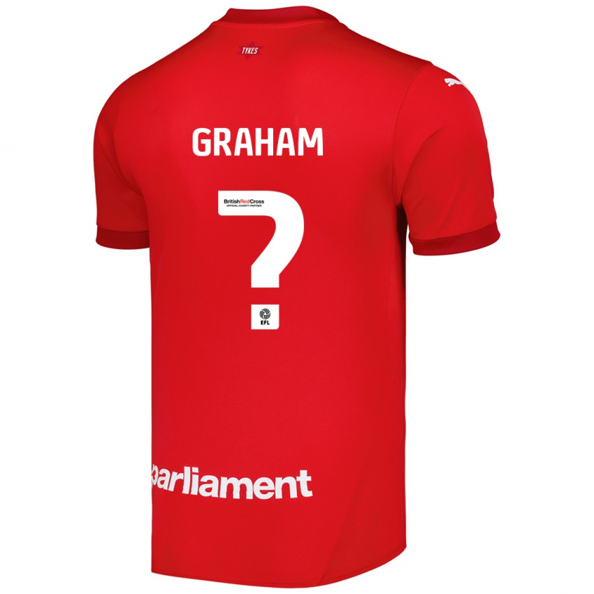 Criança Camisola Kieran Graham #0 Vermelho Principal 2024/25 Camisa Brasil