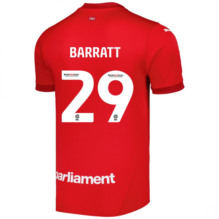 Criança Camisola Connor Barratt #29 Vermelho Principal 2024/25 Camisa Brasil