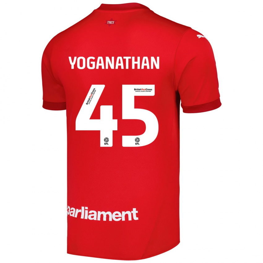 Criança Camisola Vimal Yoganathan #45 Vermelho Principal 2024/25 Camisa Brasil