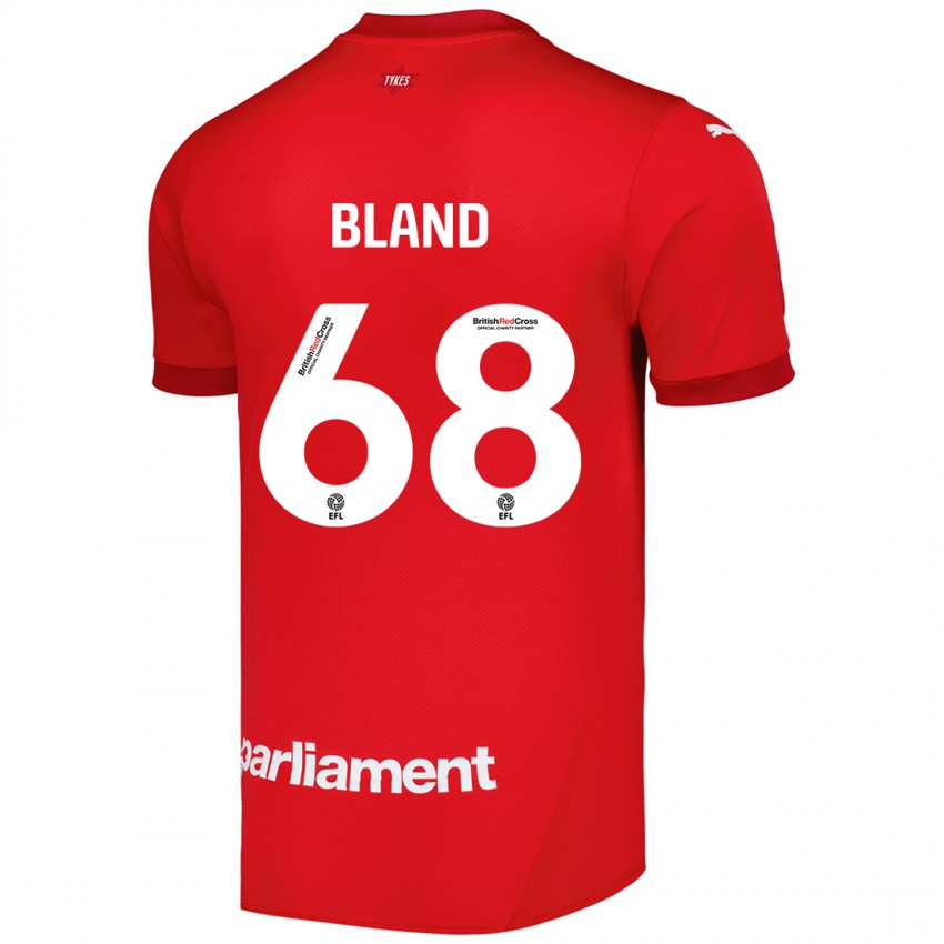 Criança Camisola Jonathan Bland #68 Vermelho Principal 2024/25 Camisa Brasil